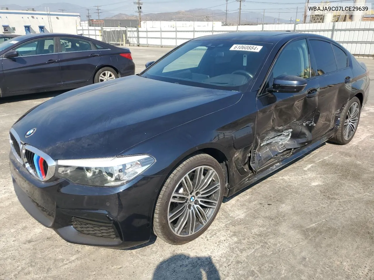 2020 BMW 530E VIN: WBAJA9C07LCE29639 Lot: 61060884