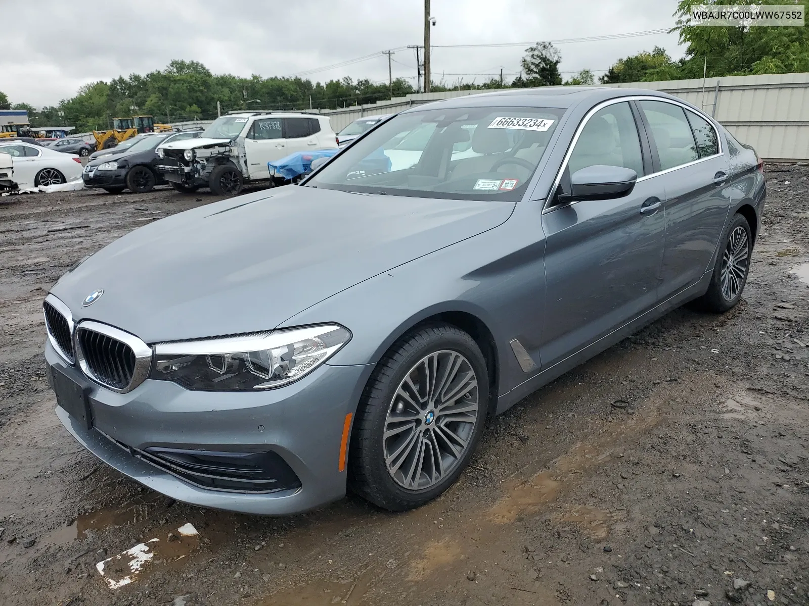 2020 BMW 530 Xi VIN: WBAJR7C00LWW67552 Lot: 66633234