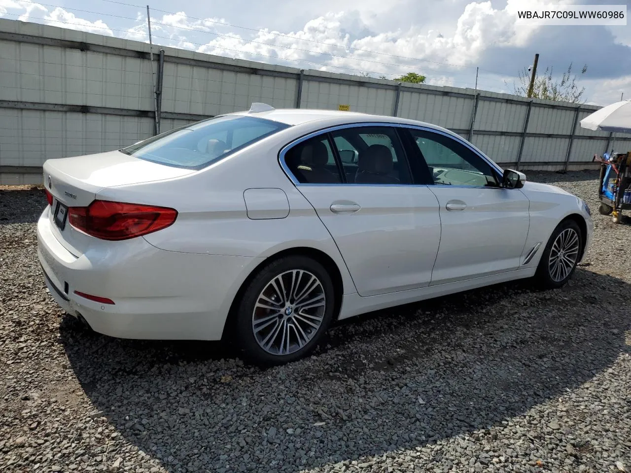 2020 BMW 530 Xi VIN: WBAJR7C09LWW60986 Lot: 67488144