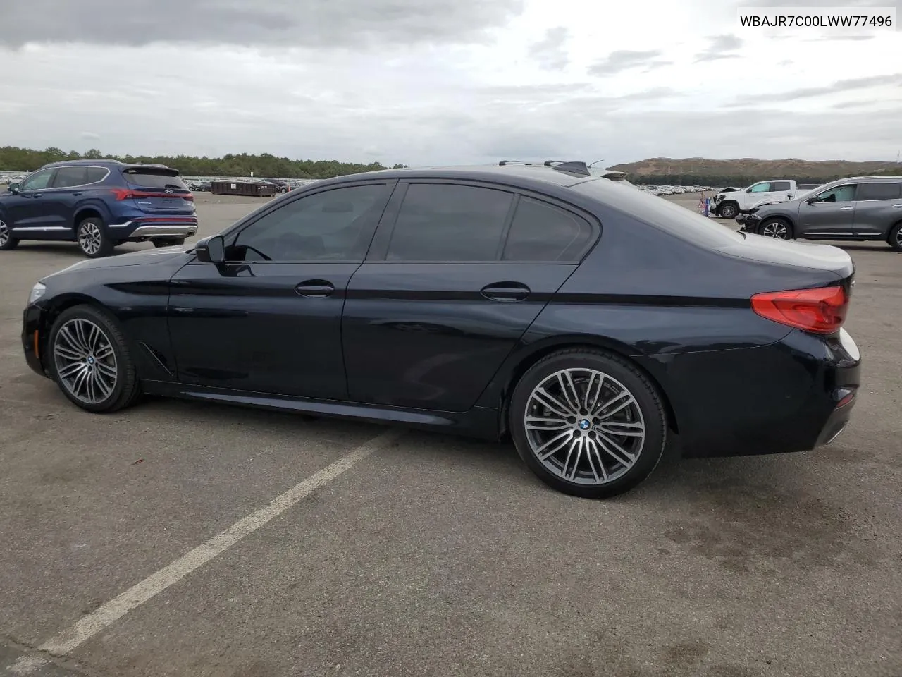 2020 BMW 530 Xi VIN: WBAJR7C00LWW77496 Lot: 72332544