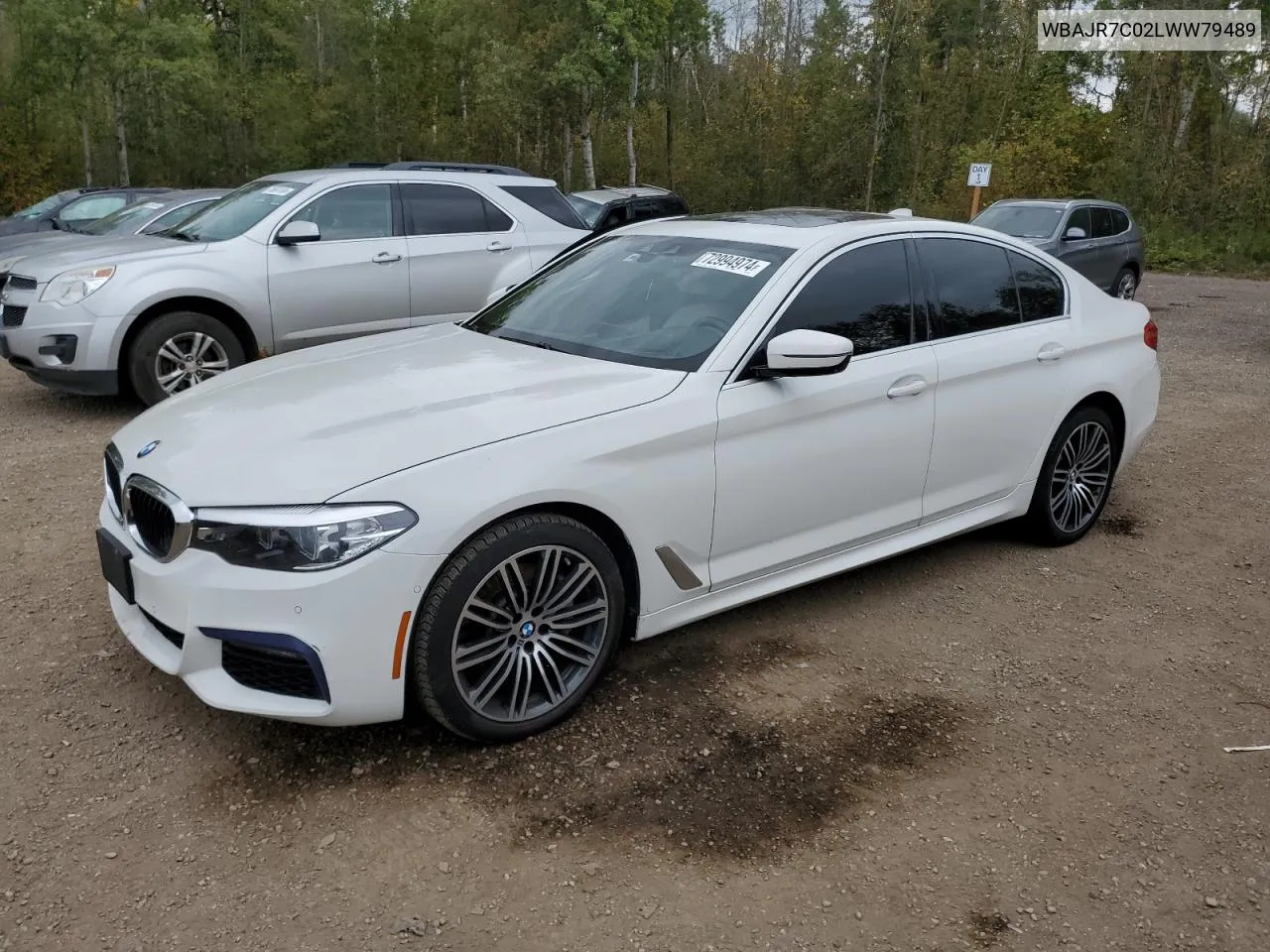 2020 BMW 530 Xi VIN: WBAJR7C02LWW79489 Lot: 72994974