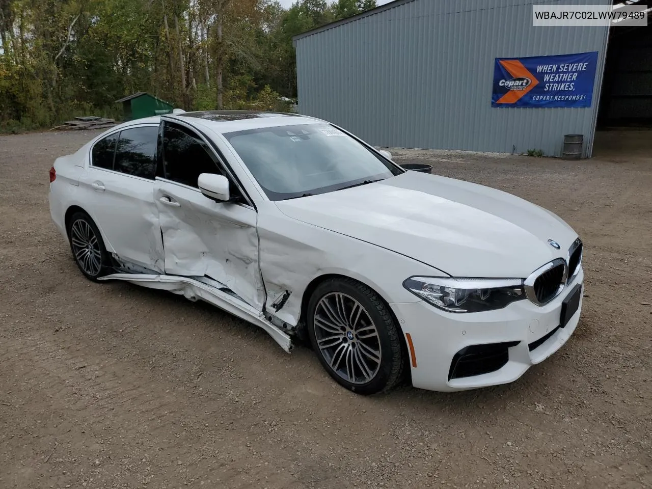 2020 BMW 530 Xi VIN: WBAJR7C02LWW79489 Lot: 72994974