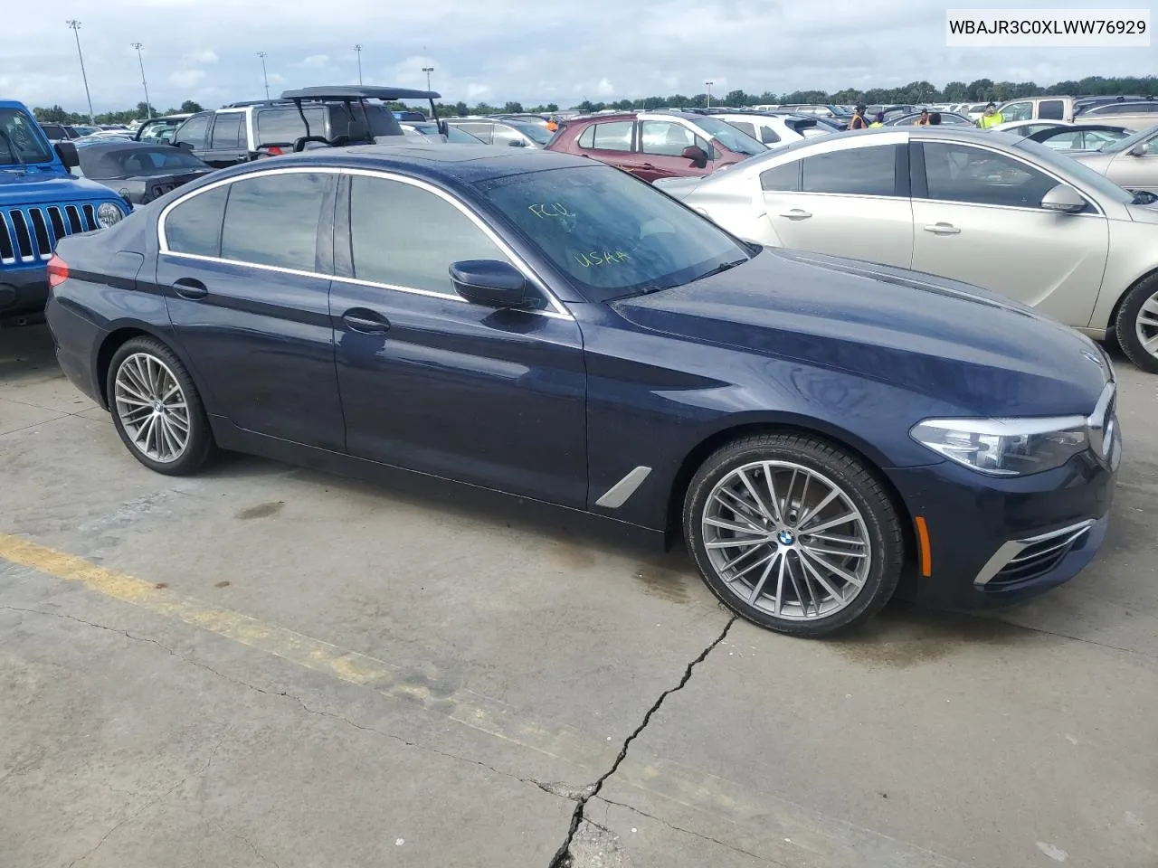 2020 BMW 530 I VIN: WBAJR3C0XLWW76929 Lot: 75000874