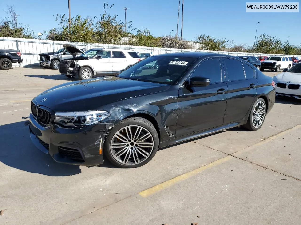 2020 BMW 530 I VIN: WBAJR3C09LWW79238 Lot: 80727044