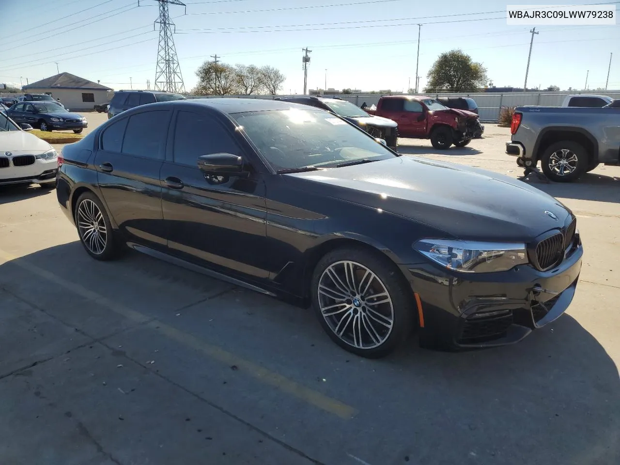 2020 BMW 530 I VIN: WBAJR3C09LWW79238 Lot: 80727044