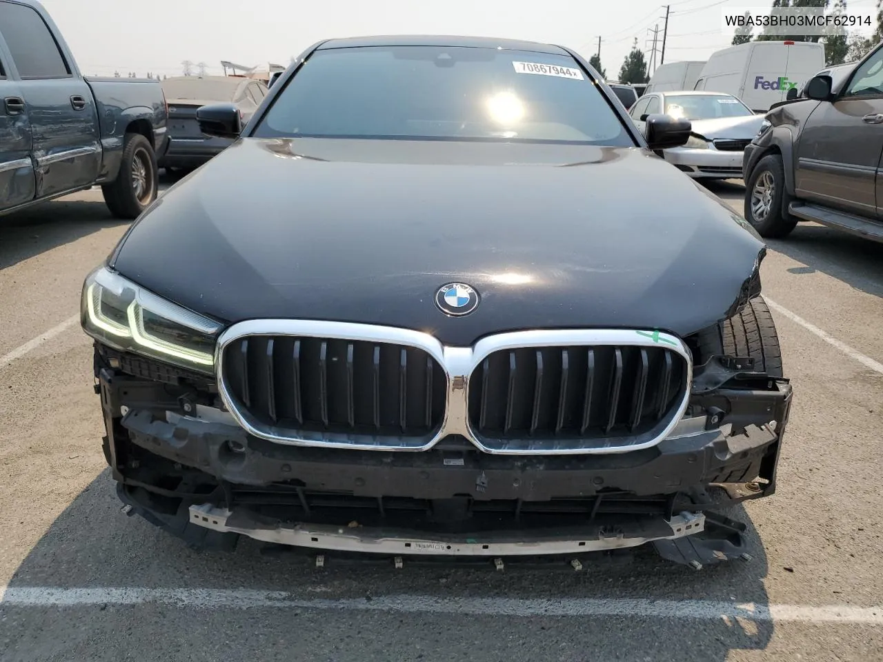 2021 BMW 530 I VIN: WBA53BH03MCF62914 Lot: 70867944