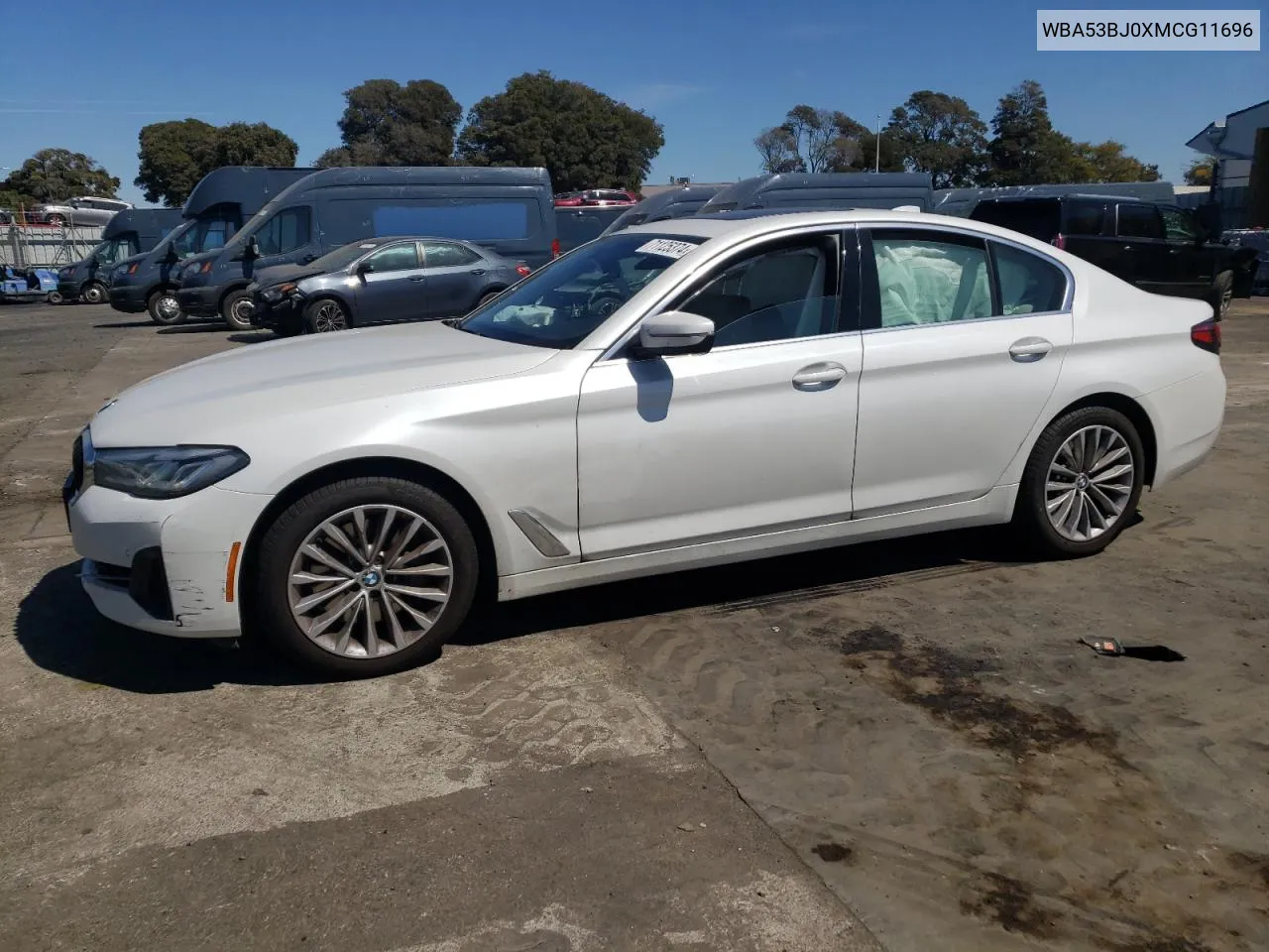 2021 BMW 540 I VIN: WBA53BJ0XMCG11696 Lot: 71125374