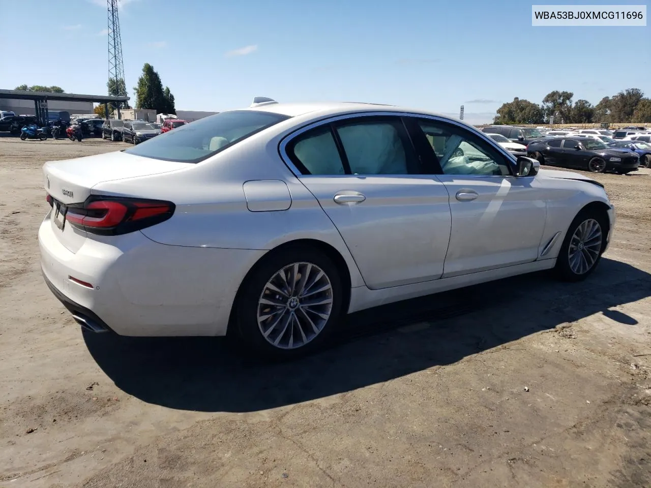 2021 BMW 540 I VIN: WBA53BJ0XMCG11696 Lot: 71125374