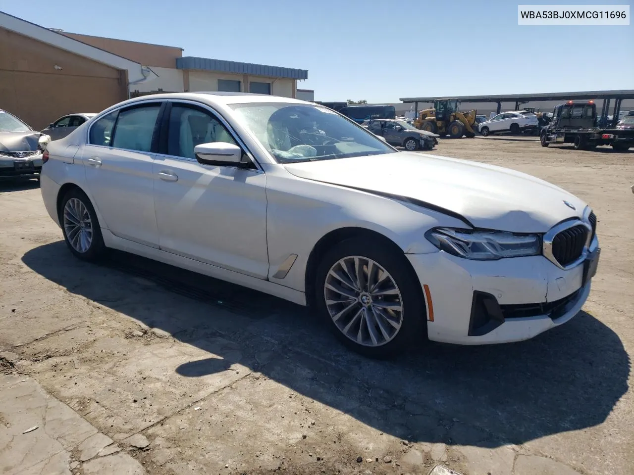 2021 BMW 540 I VIN: WBA53BJ0XMCG11696 Lot: 71125374