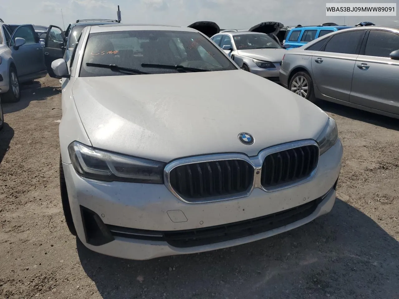 2021 BMW 540 I VIN: WBA53BJ09MWW89091 Lot: 74133994