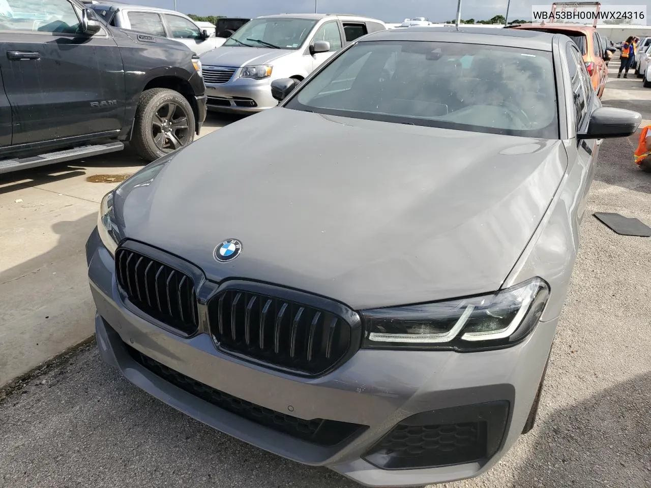 2021 BMW 530 I VIN: WBA53BH00MWX24316 Lot: 74286074