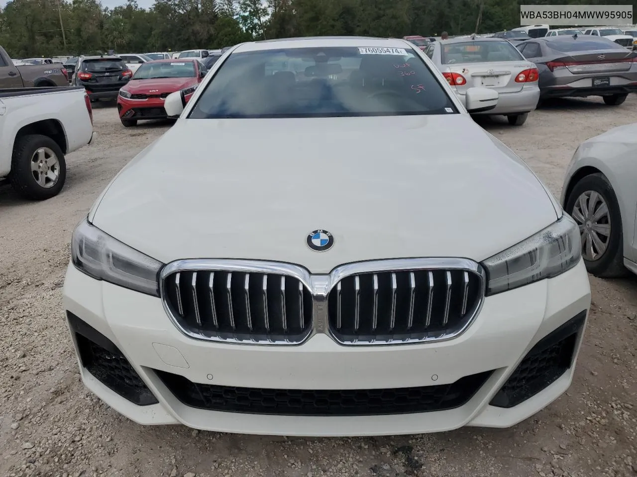 2021 BMW 530 I VIN: WBA53BH04MWW95905 Lot: 76055474