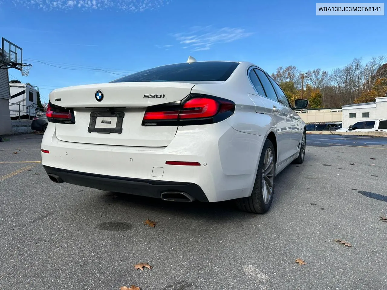 2021 BMW 530 Xi VIN: WBA13BJ03MCF68141 Lot: 79080074