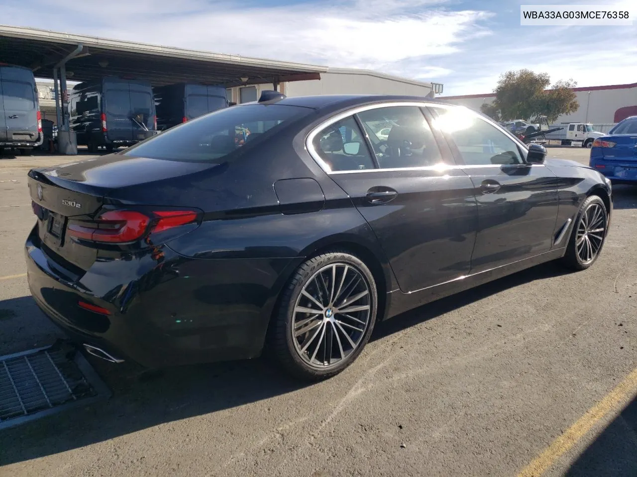 2021 BMW 530Xe VIN: WBA33AG03MCE76358 Lot: 81277574