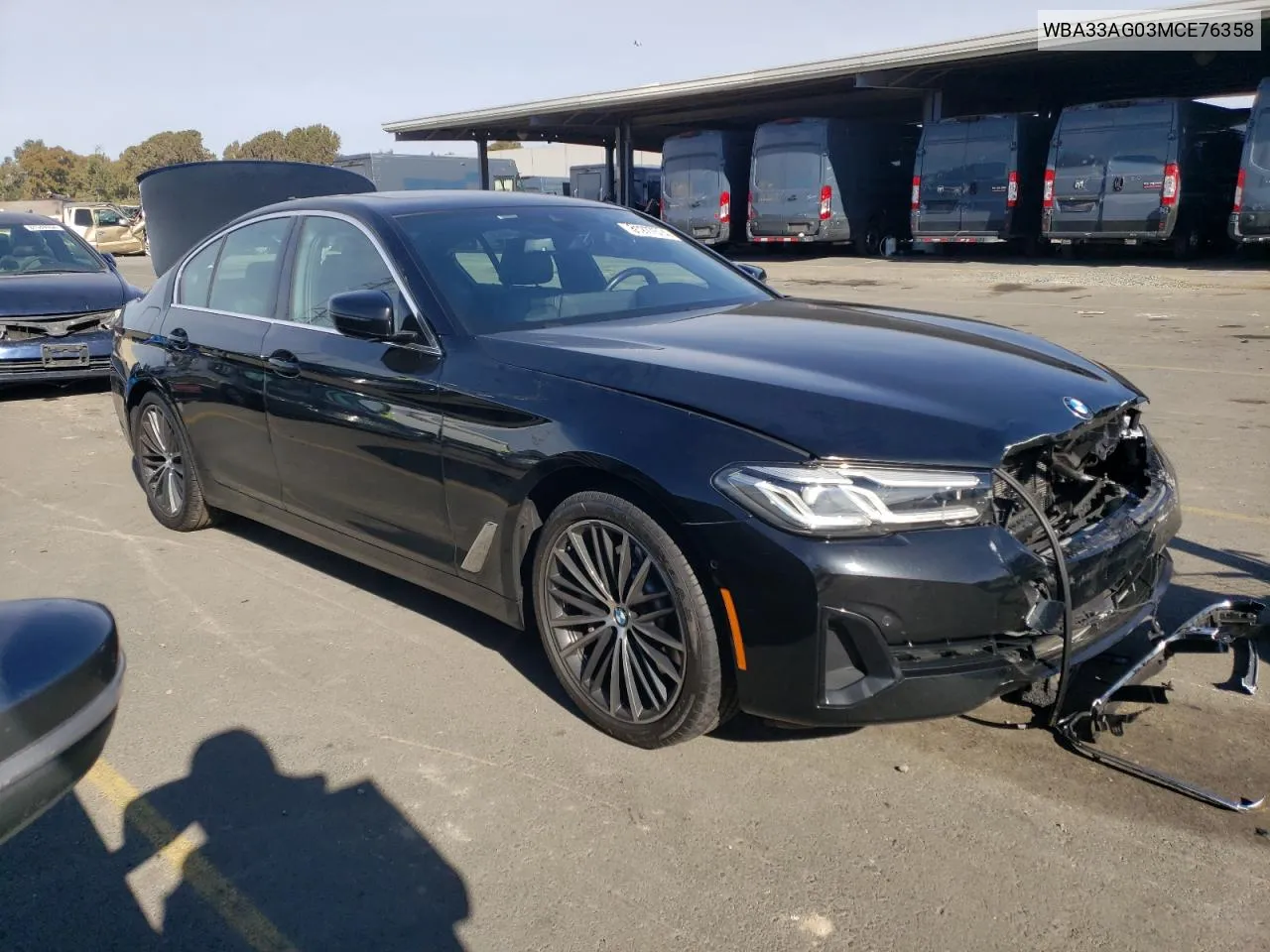 2021 BMW 530Xe VIN: WBA33AG03MCE76358 Lot: 81277574