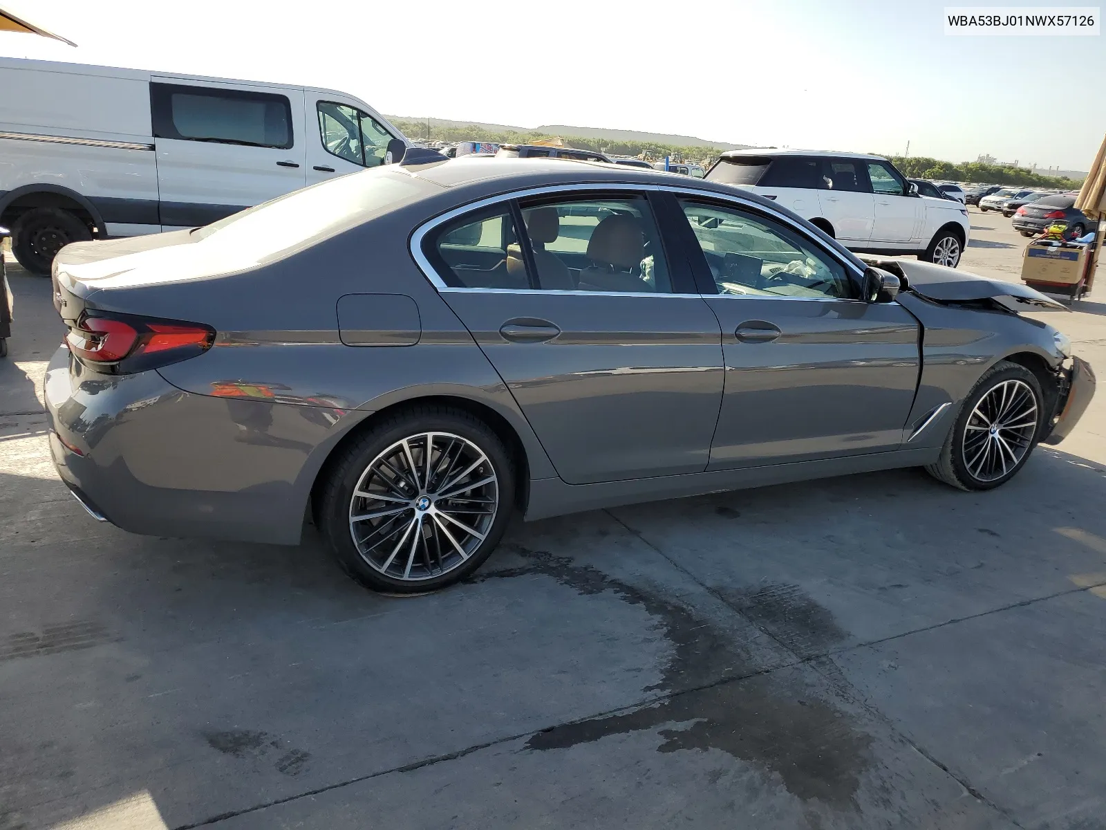 2022 BMW 540 I VIN: WBA53BJ01NWX57126 Lot: 61615074