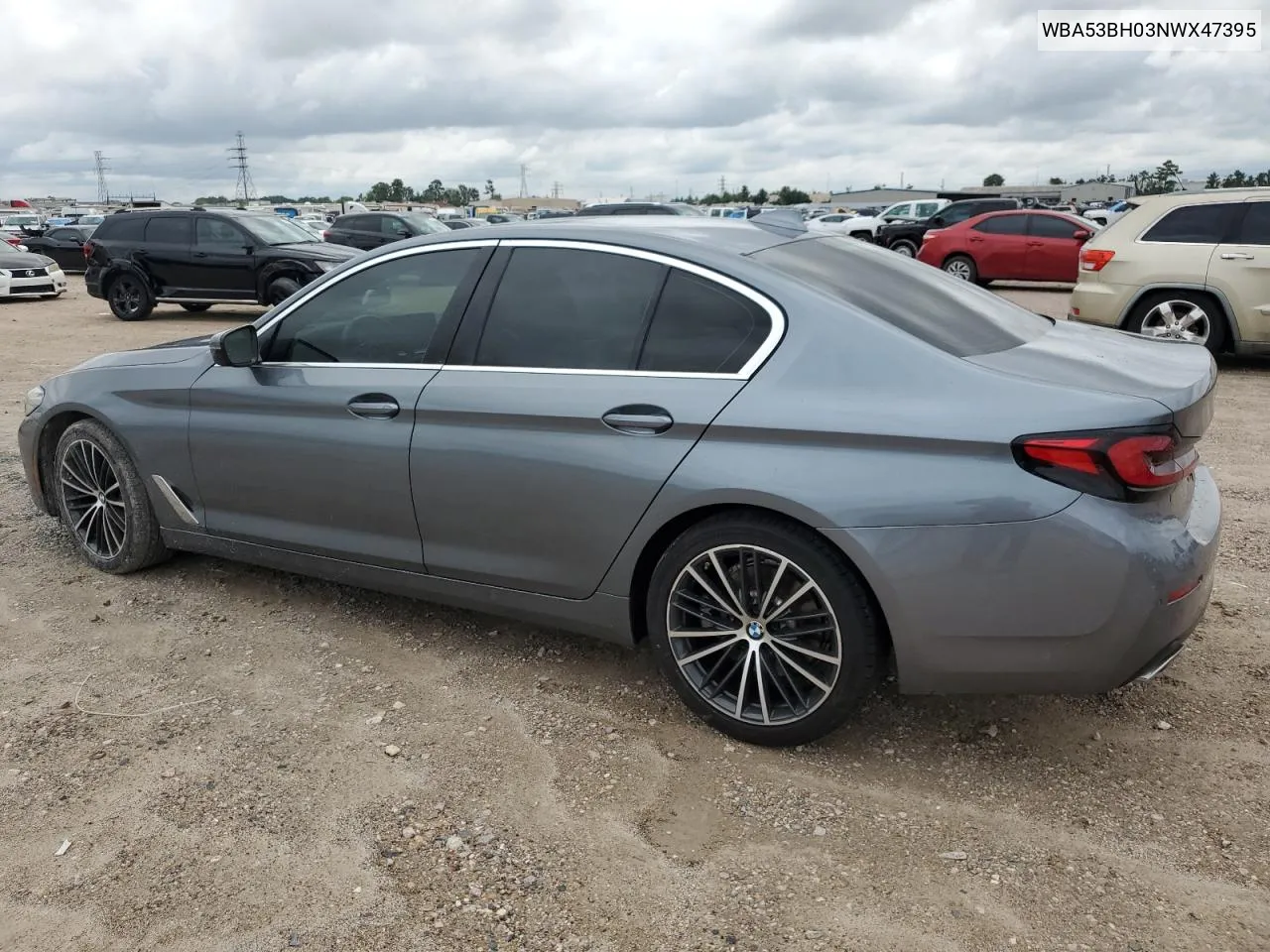 2022 BMW 530 I VIN: WBA53BH03NWX47395 Lot: 69103594