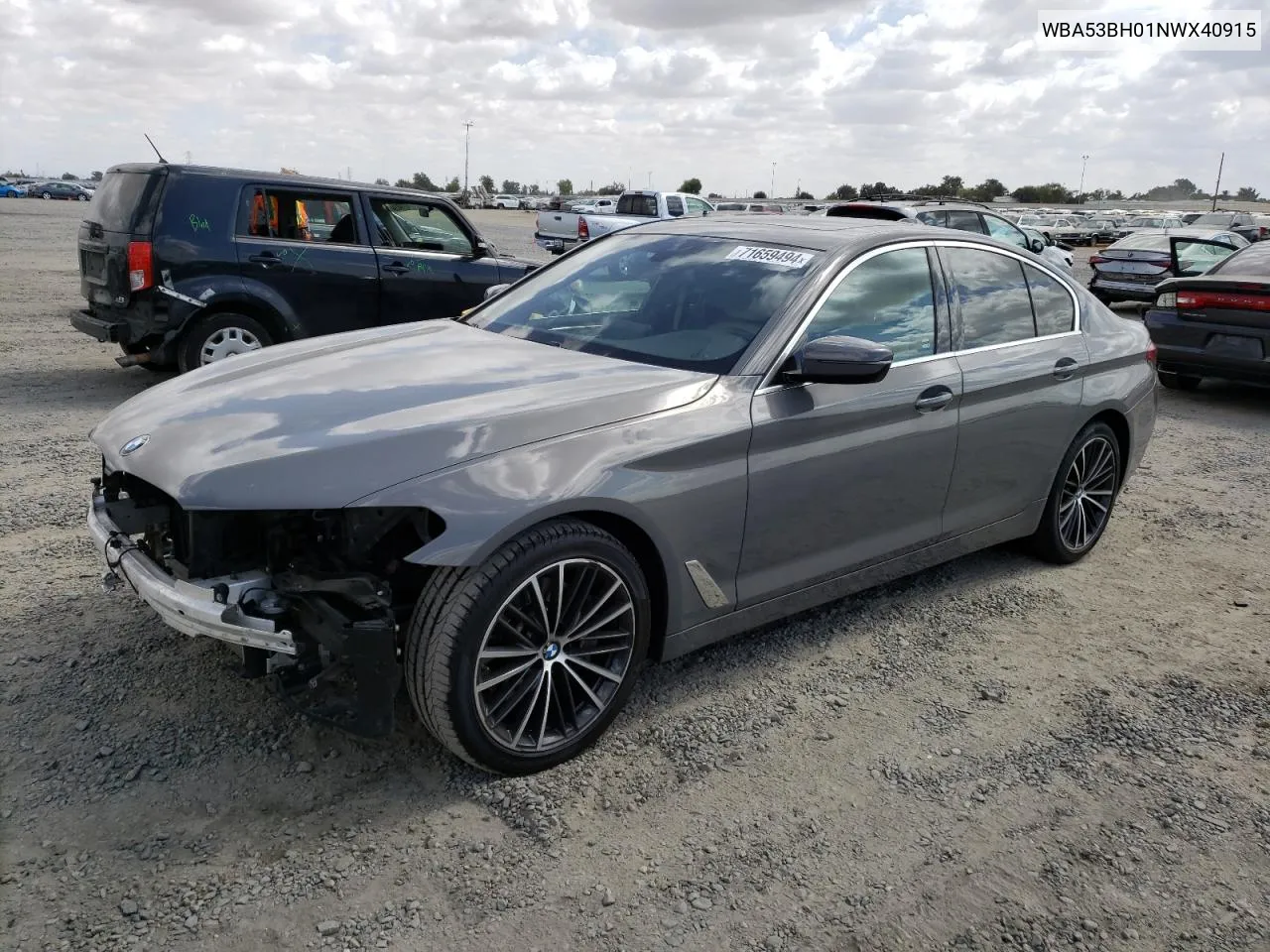 2022 BMW 530 I VIN: WBA53BH01NWX40915 Lot: 71659494