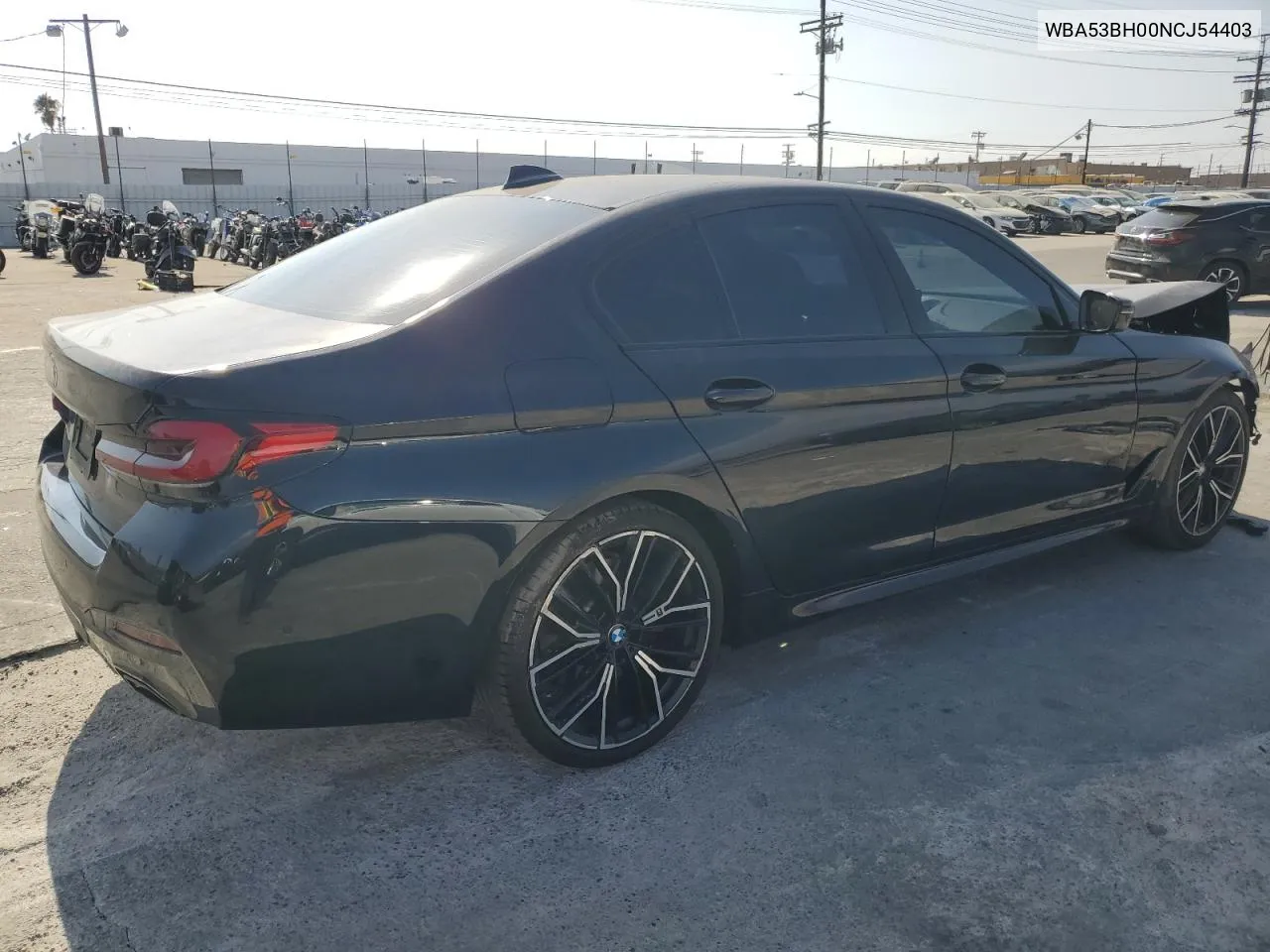 2022 BMW 530 I VIN: WBA53BH00NCJ54403 Lot: 72724474