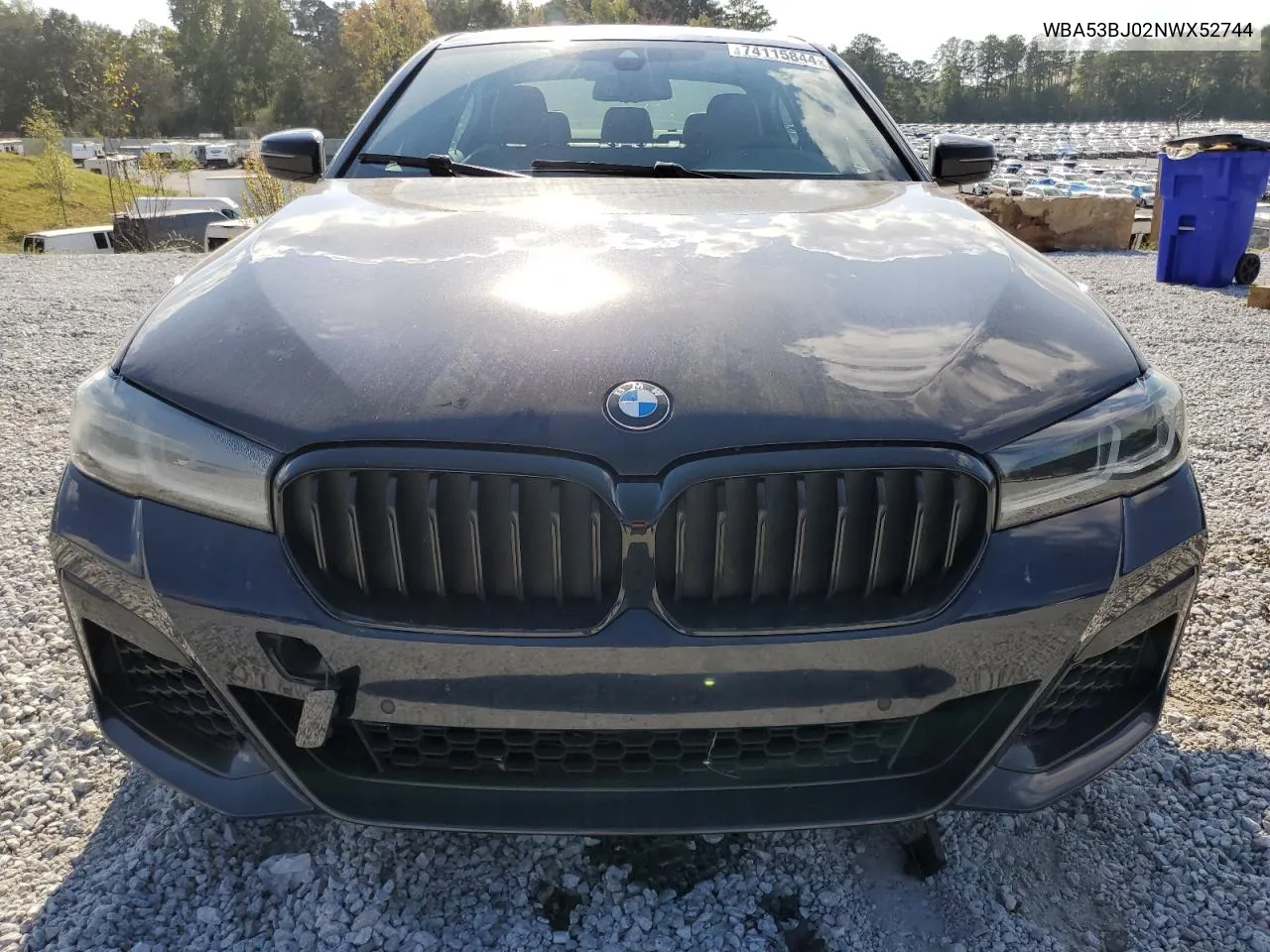 2022 BMW 540 I VIN: WBA53BJ02NWX52744 Lot: 74115844