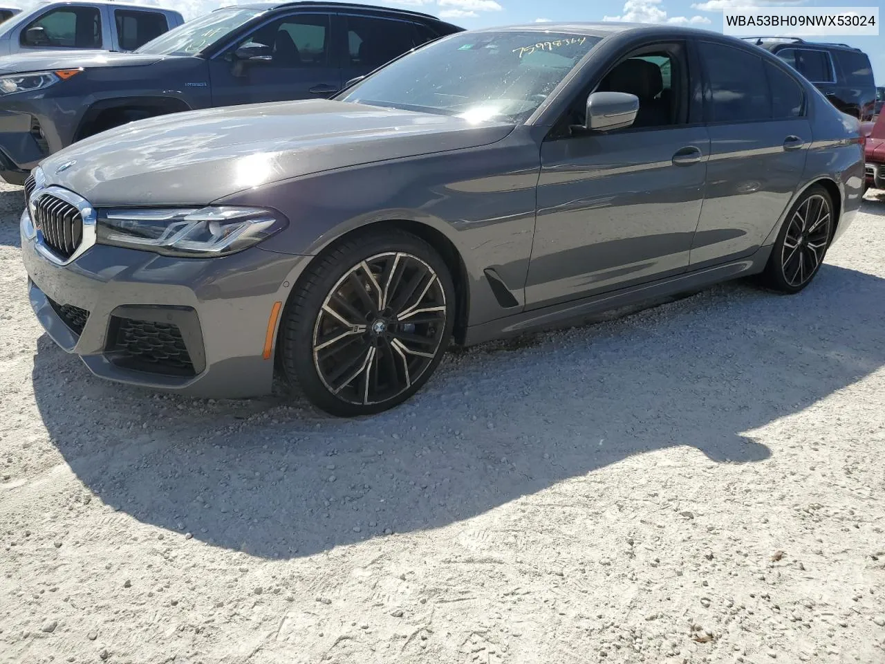 2022 BMW 530 I VIN: WBA53BH09NWX53024 Lot: 75998364