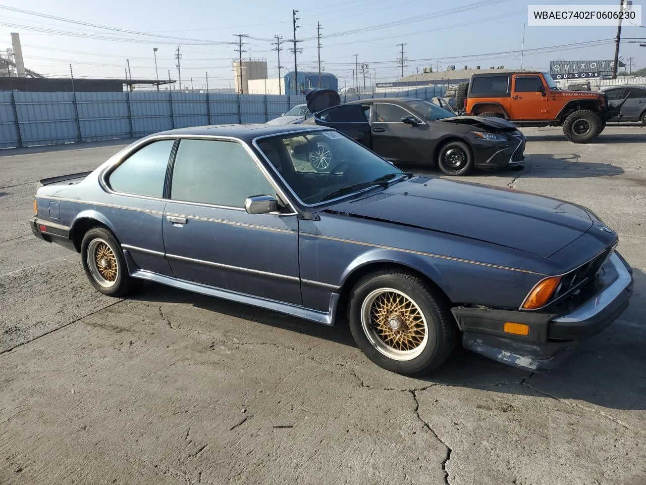 1985 BMW 635 Csi VIN: WBAEC7402F0606230 Lot: 75549114