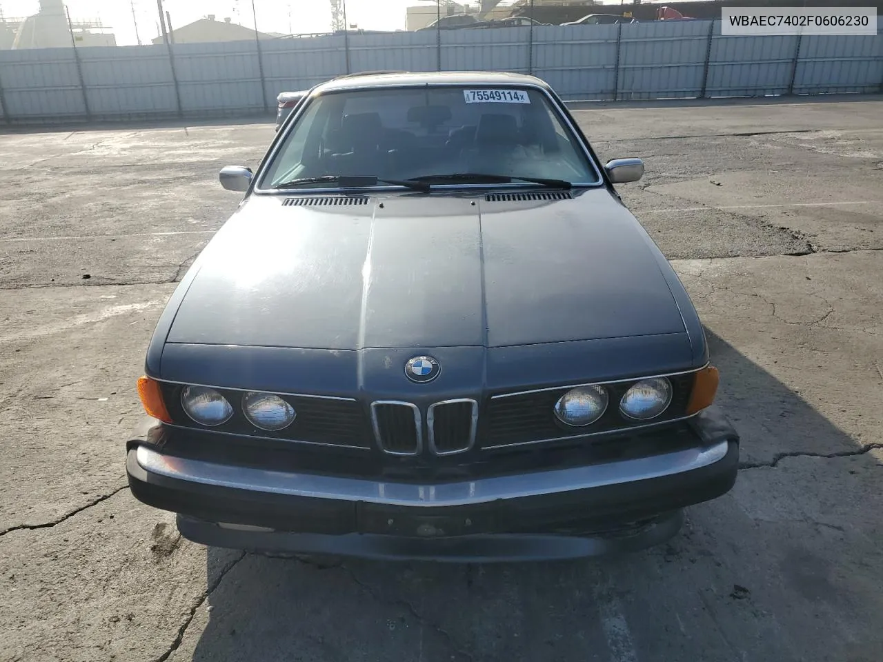 1985 BMW 635 Csi VIN: WBAEC7402F0606230 Lot: 75549114