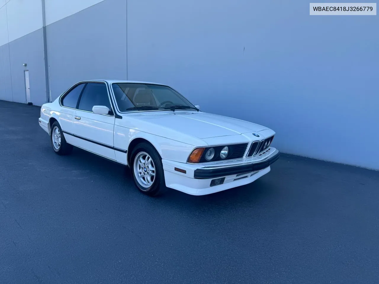 1988 BMW 635 Csi Automatic VIN: WBAEC8418J3266779 Lot: 71398594