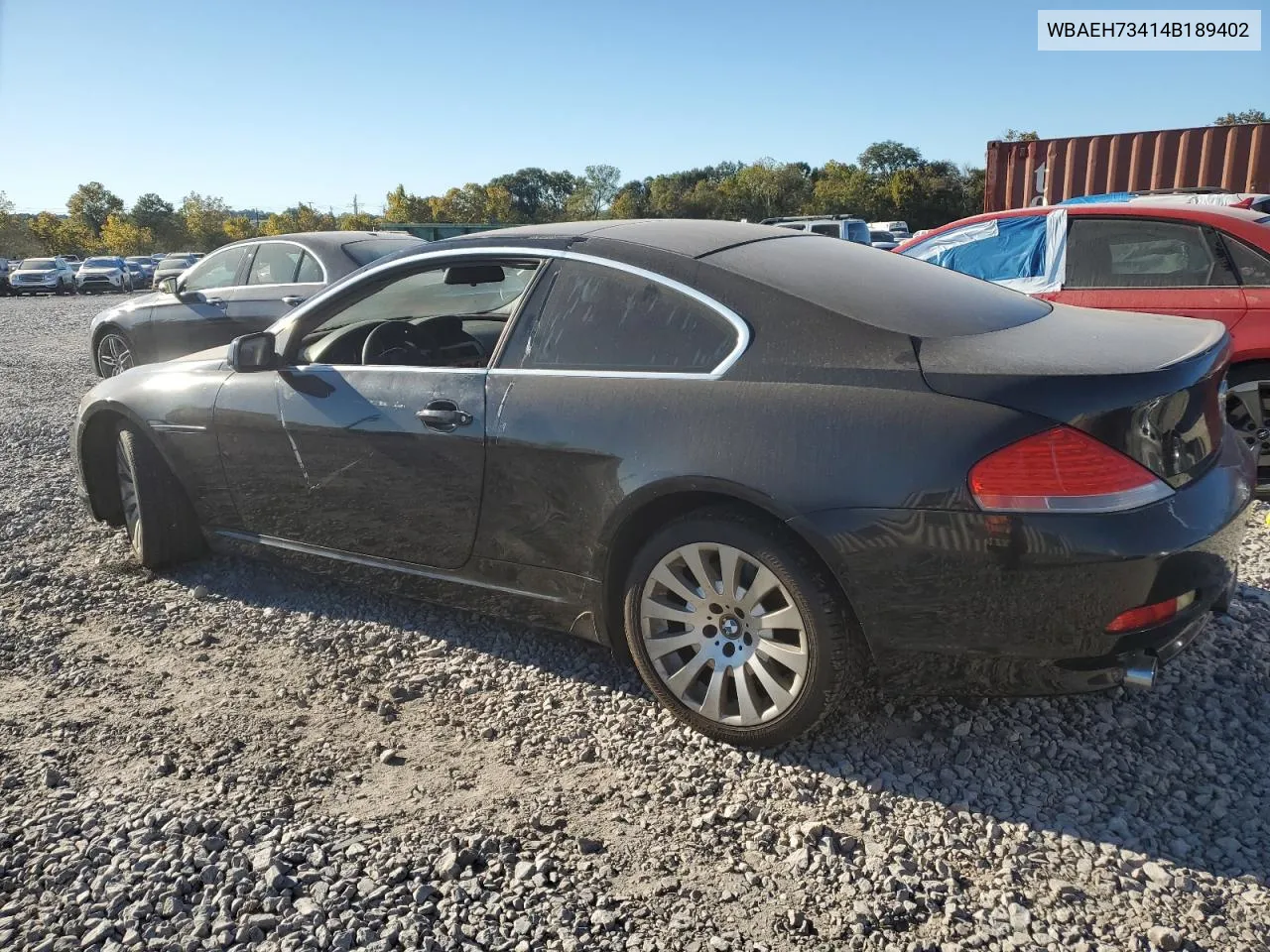 WBAEH73414B189402 2004 BMW 645 Ci Automatic