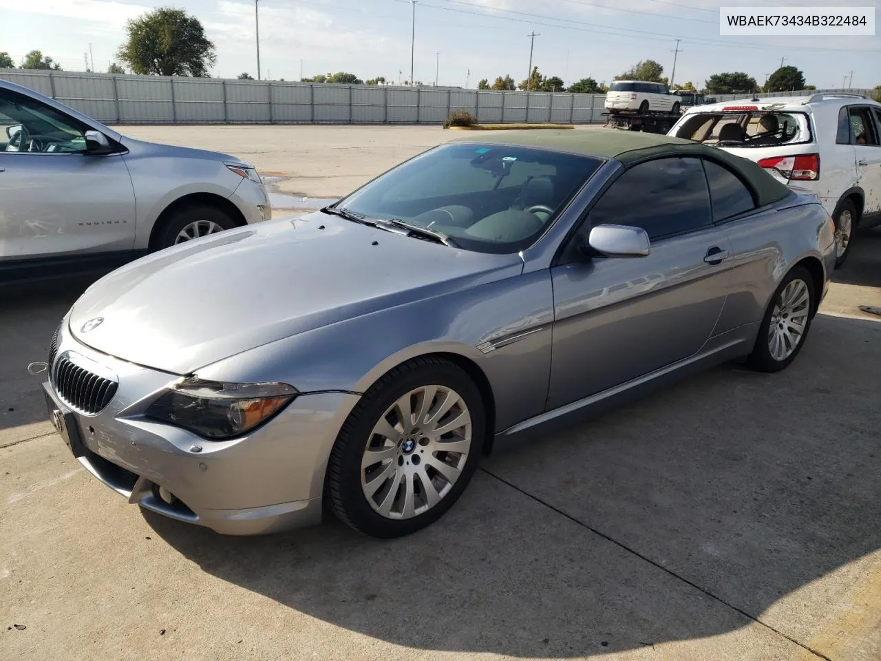 2004 BMW 645 Ci Automatic VIN: WBAEK73434B322484 Lot: 79912464