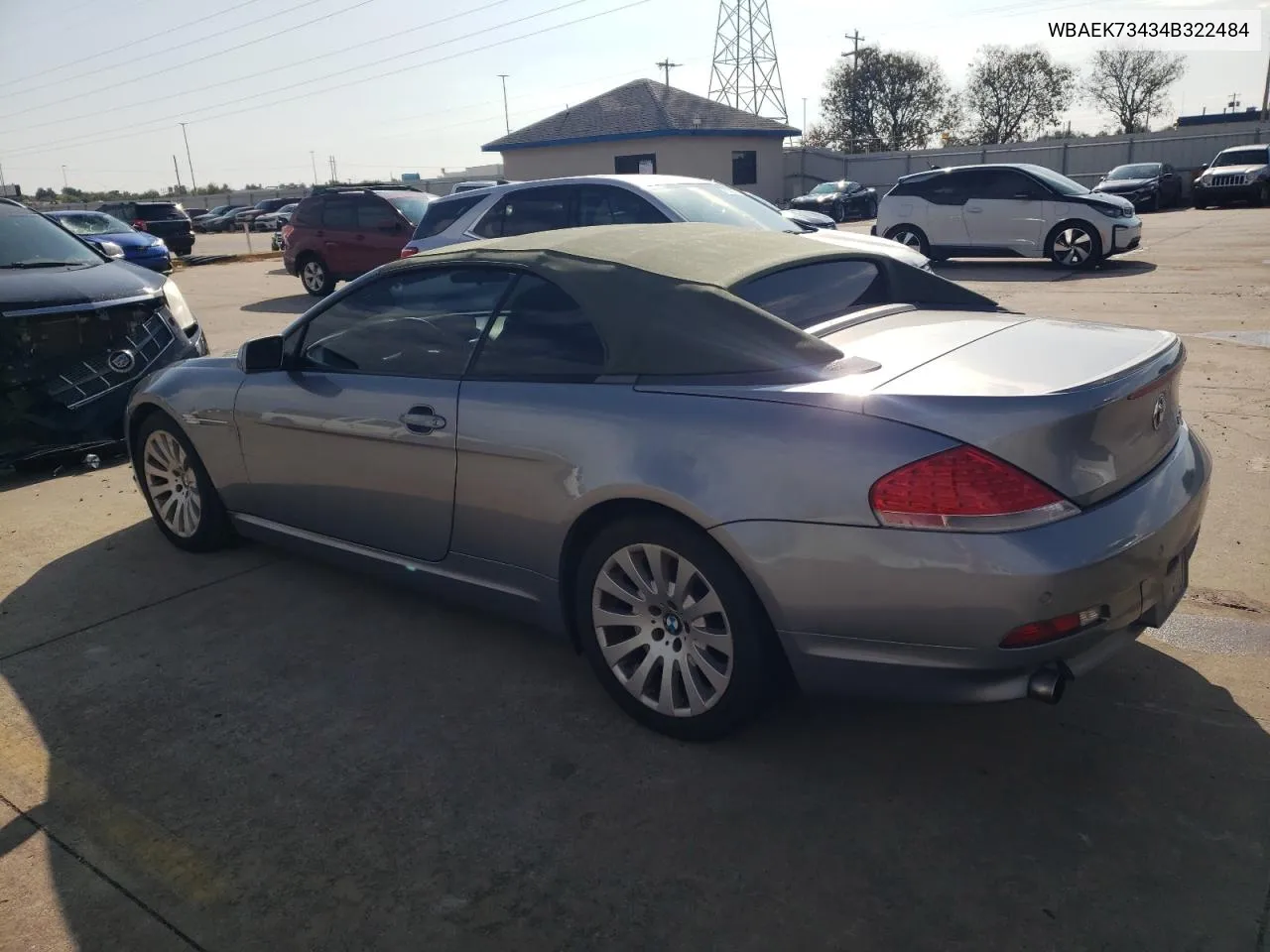 2004 BMW 645 Ci Automatic VIN: WBAEK73434B322484 Lot: 79912464