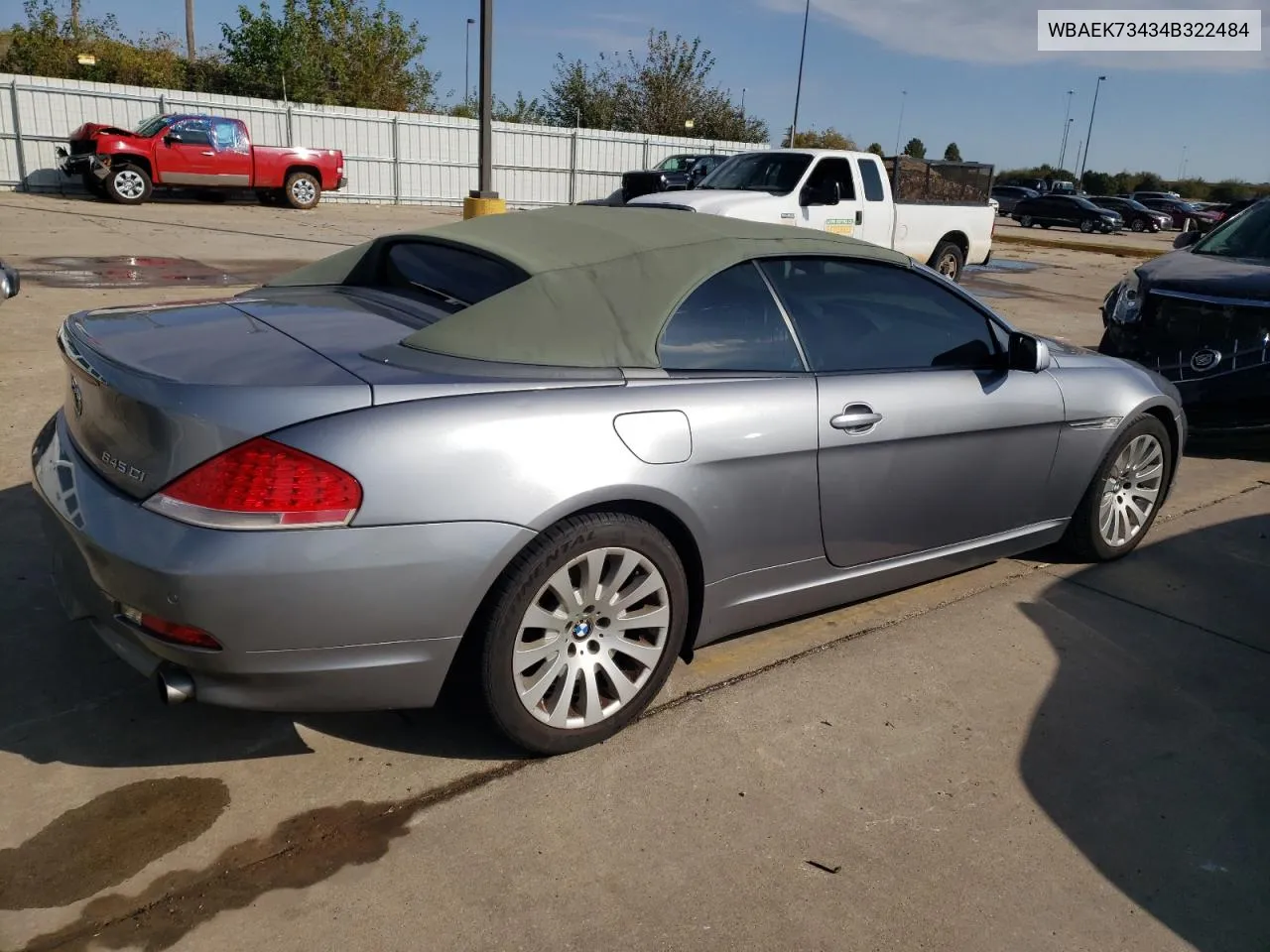 2004 BMW 645 Ci Automatic VIN: WBAEK73434B322484 Lot: 79912464