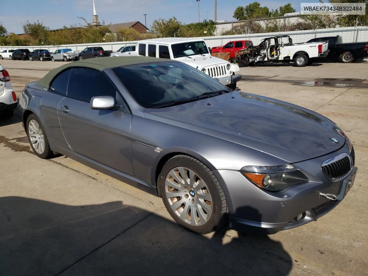 2004 BMW 645 Ci Automatic VIN: WBAEK73434B322484 Lot: 79912464