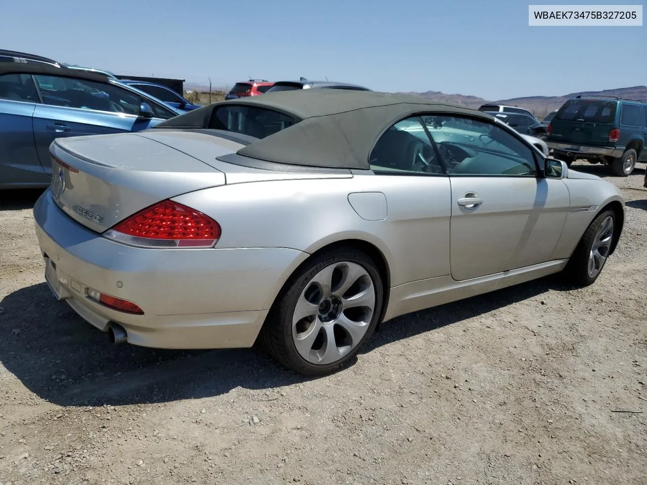 2005 BMW 645 Ci Automatic VIN: WBAEK73475B327205 Lot: 62127134