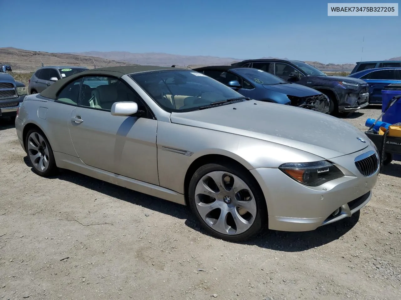 2005 BMW 645 Ci Automatic VIN: WBAEK73475B327205 Lot: 62127134