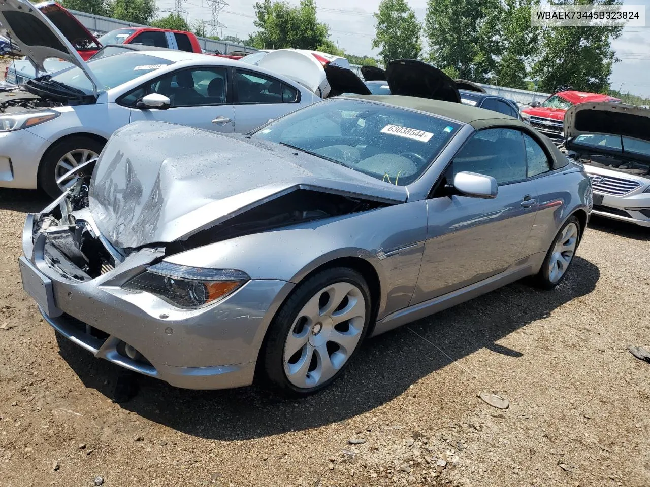 2005 BMW 645 Ci Automatic VIN: WBAEK73445B323824 Lot: 63038544