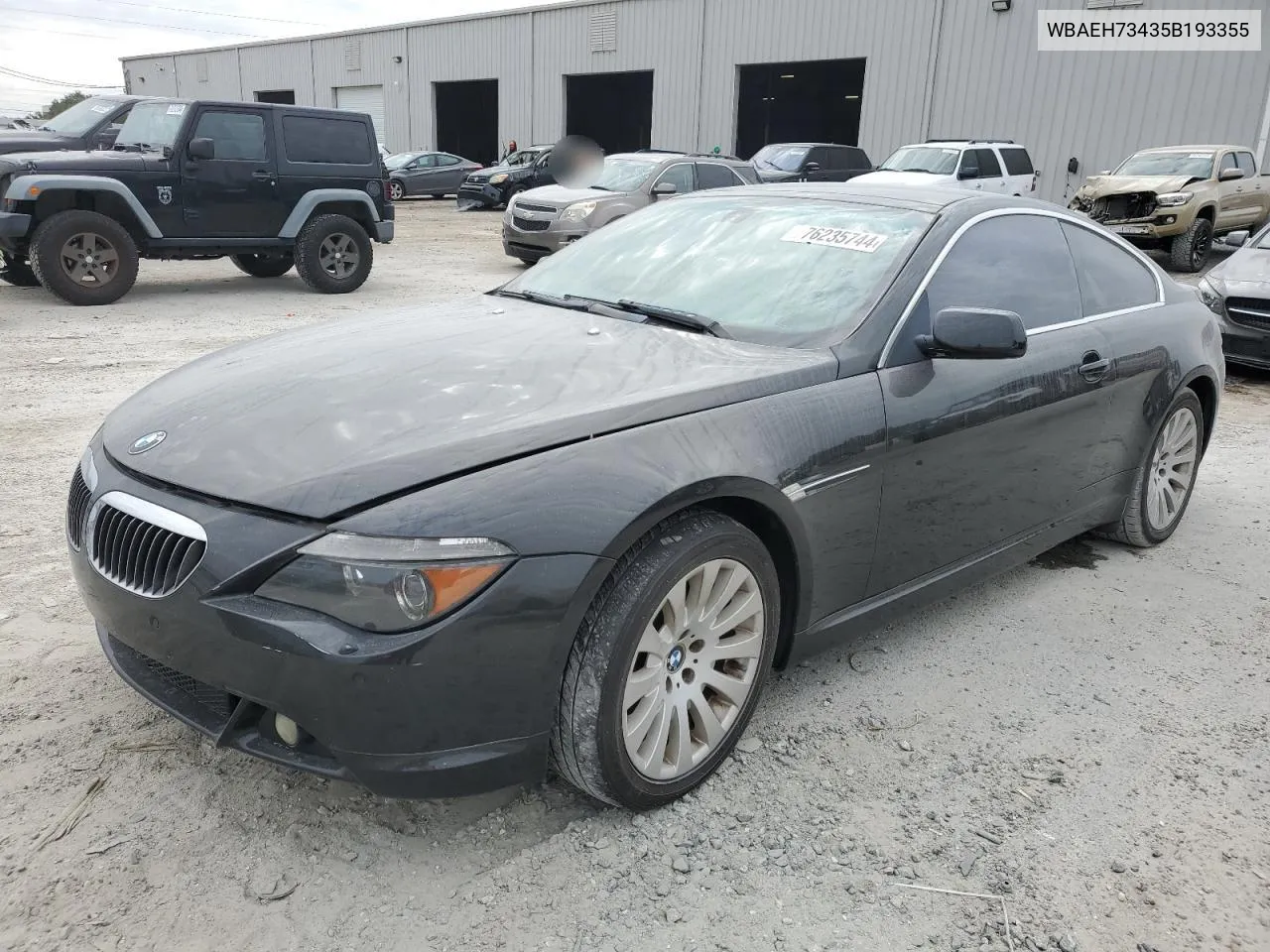 2005 BMW 645 Ci Automatic VIN: WBAEH73435B193355 Lot: 76235744