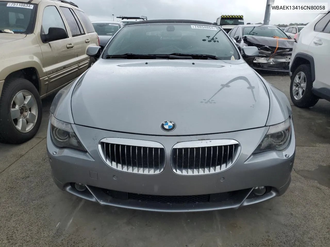 2006 BMW 650 I VIN: WBAEK13416CN80058 Lot: 74854864