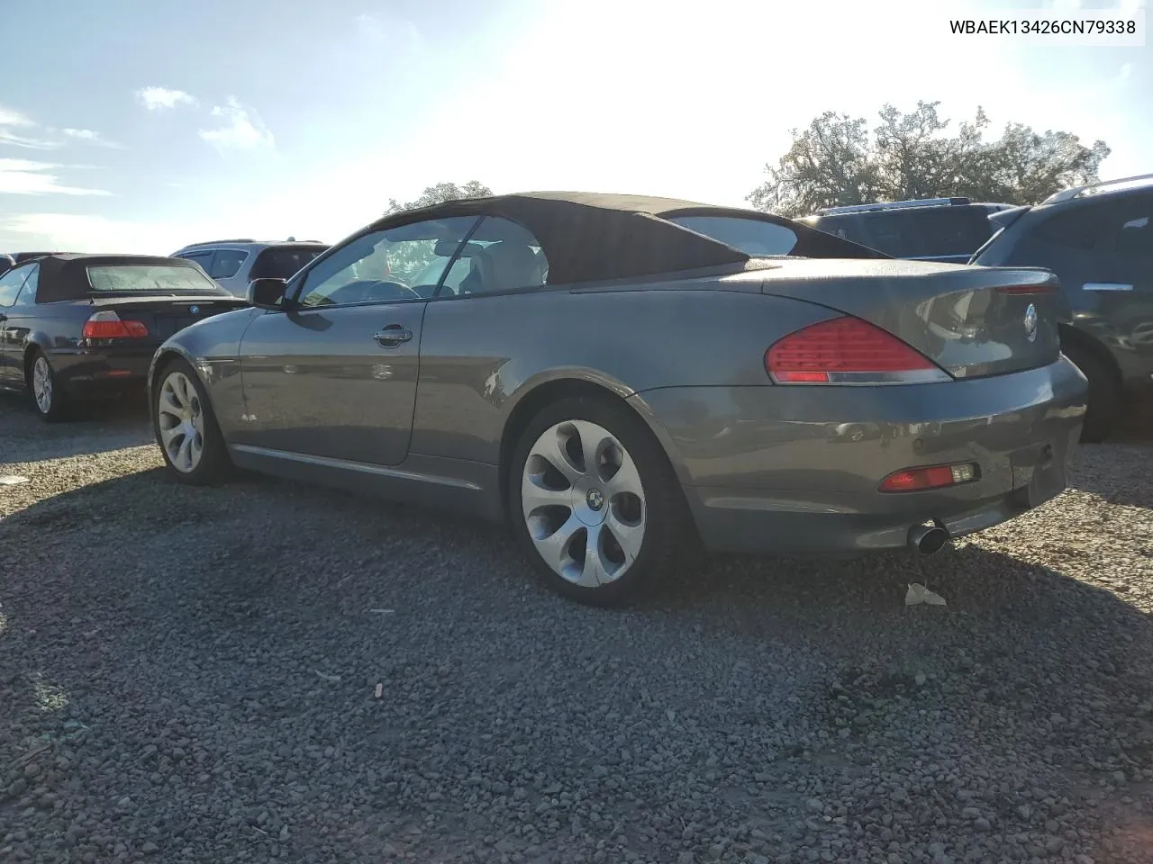 2006 BMW 650 I VIN: WBAEK13426CN79338 Lot: 80125834