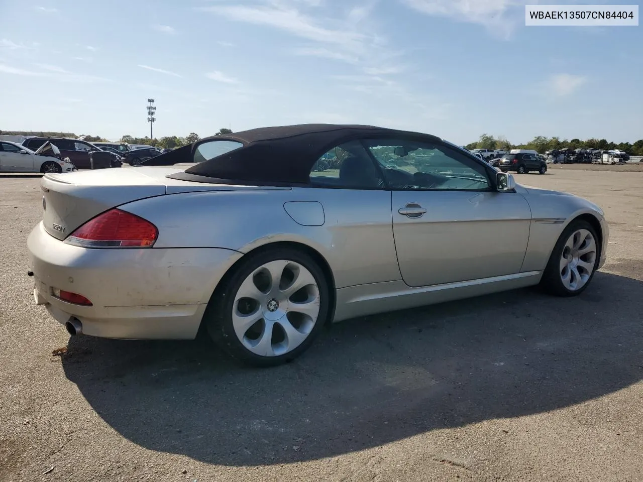 WBAEK13507CN84404 2007 BMW 650 I