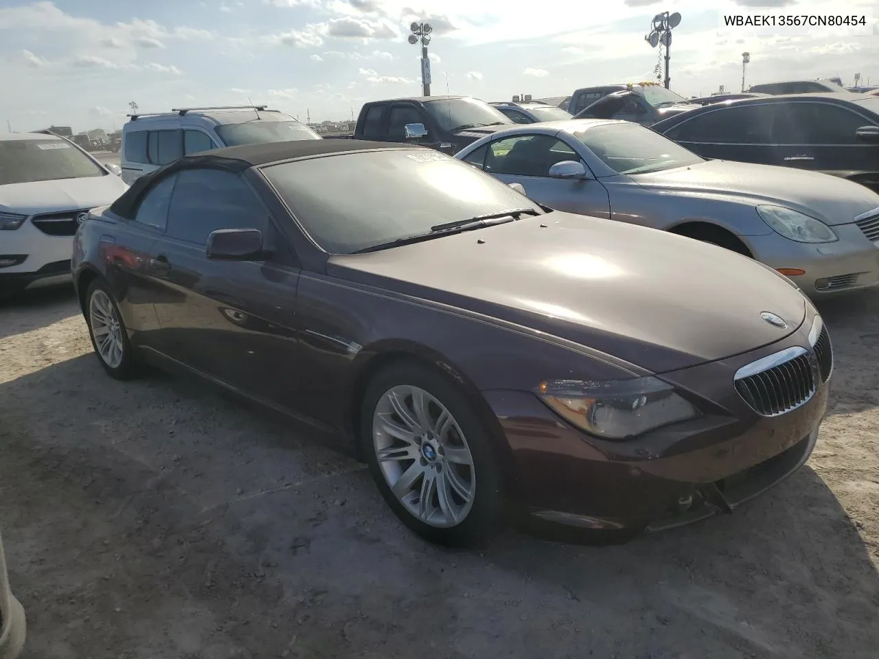 2007 BMW 650 I VIN: WBAEK13567CN80454 Lot: 75070664