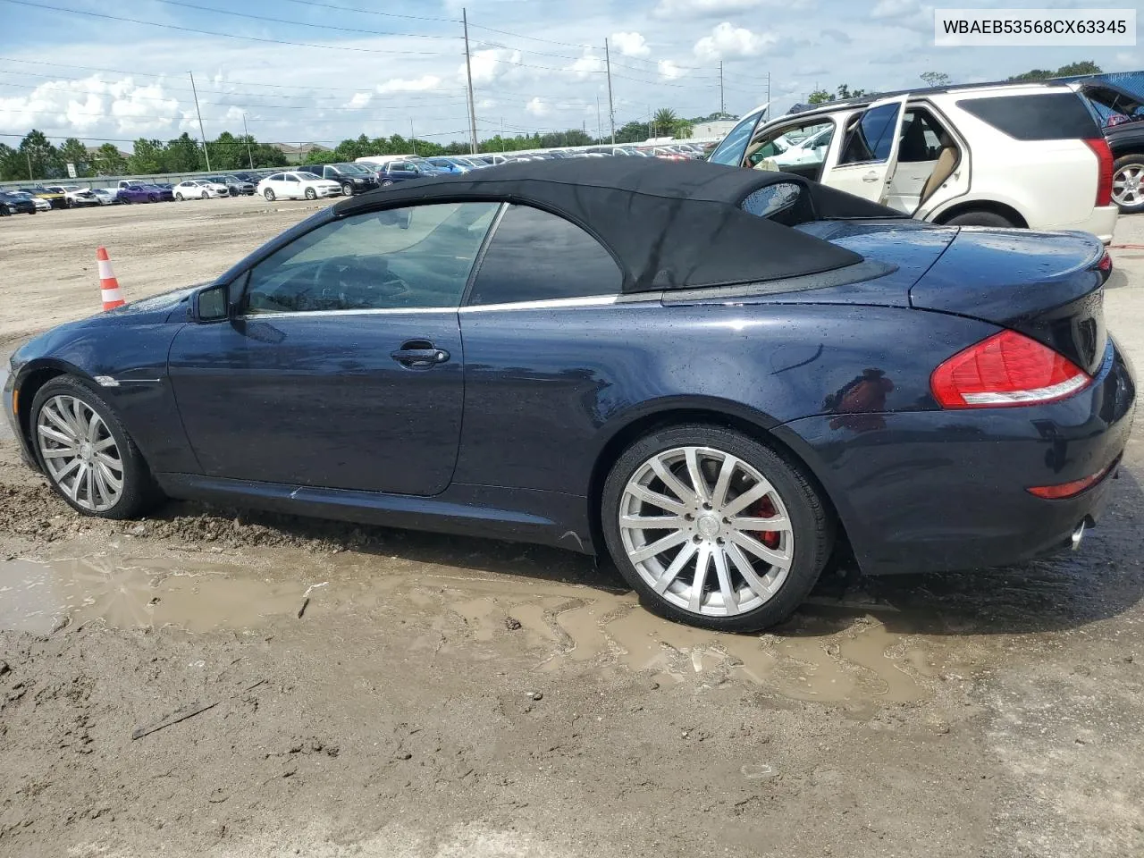 2008 BMW 650 I VIN: WBAEB53568CX63345 Lot: 70633554