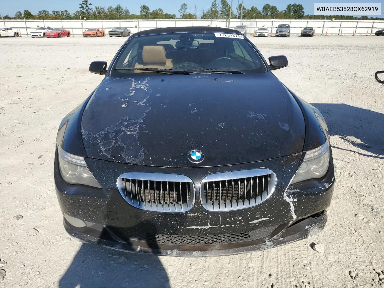 2008 BMW 650 I VIN: WBAEB53528CX62919 Lot: 77254374