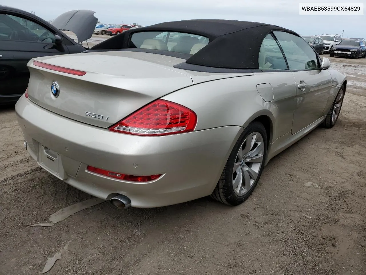 2009 BMW 650 I VIN: WBAEB53599CX64829 Lot: 75694824