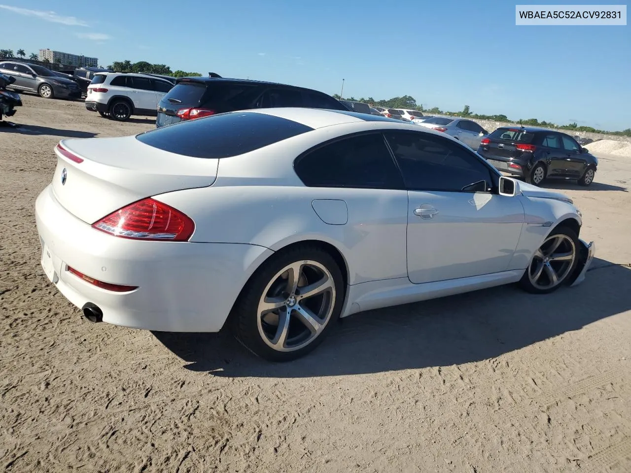 WBAEA5C52ACV92831 2010 BMW 650 I