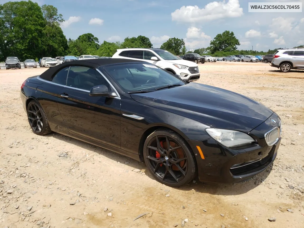 2012 BMW 650 I VIN: WBALZ3C56CDL70455 Lot: 51933654