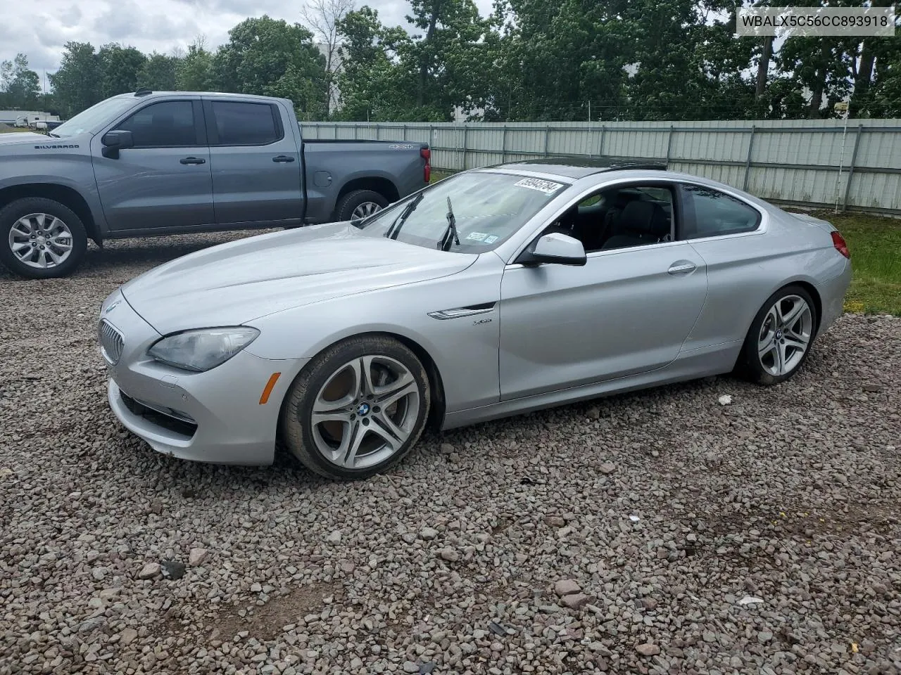 2012 BMW 650 Xi VIN: WBALX5C56CC893918 Lot: 59945784