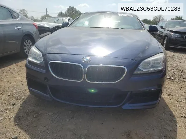 2012 BMW 650 I VIN: WBALZ3C53CDL70283 Lot: 62608024