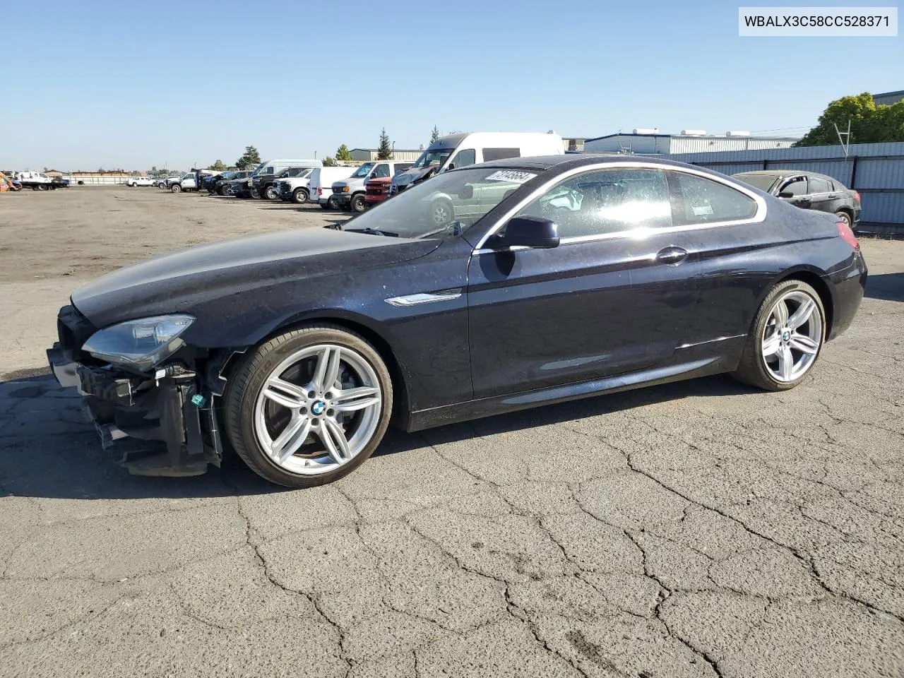 2012 BMW 650 I VIN: WBALX3C58CC528371 Lot: 73145664