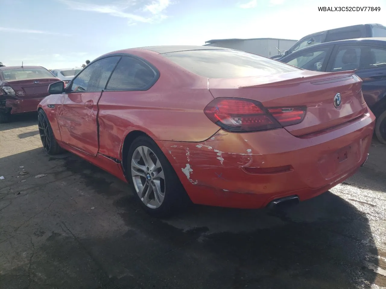 2012 BMW 650 I VIN: WBALX3C52CDV77849 Lot: 77107074